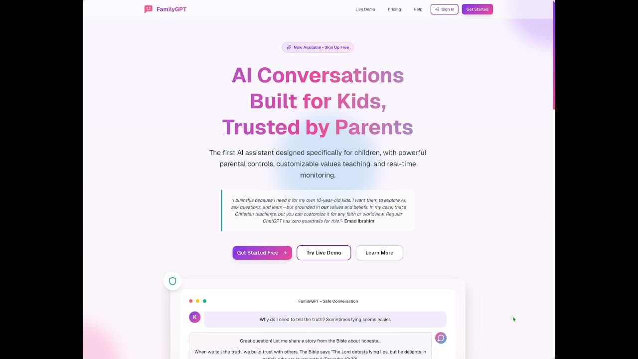 FamilyGPT explainer video thumbnail